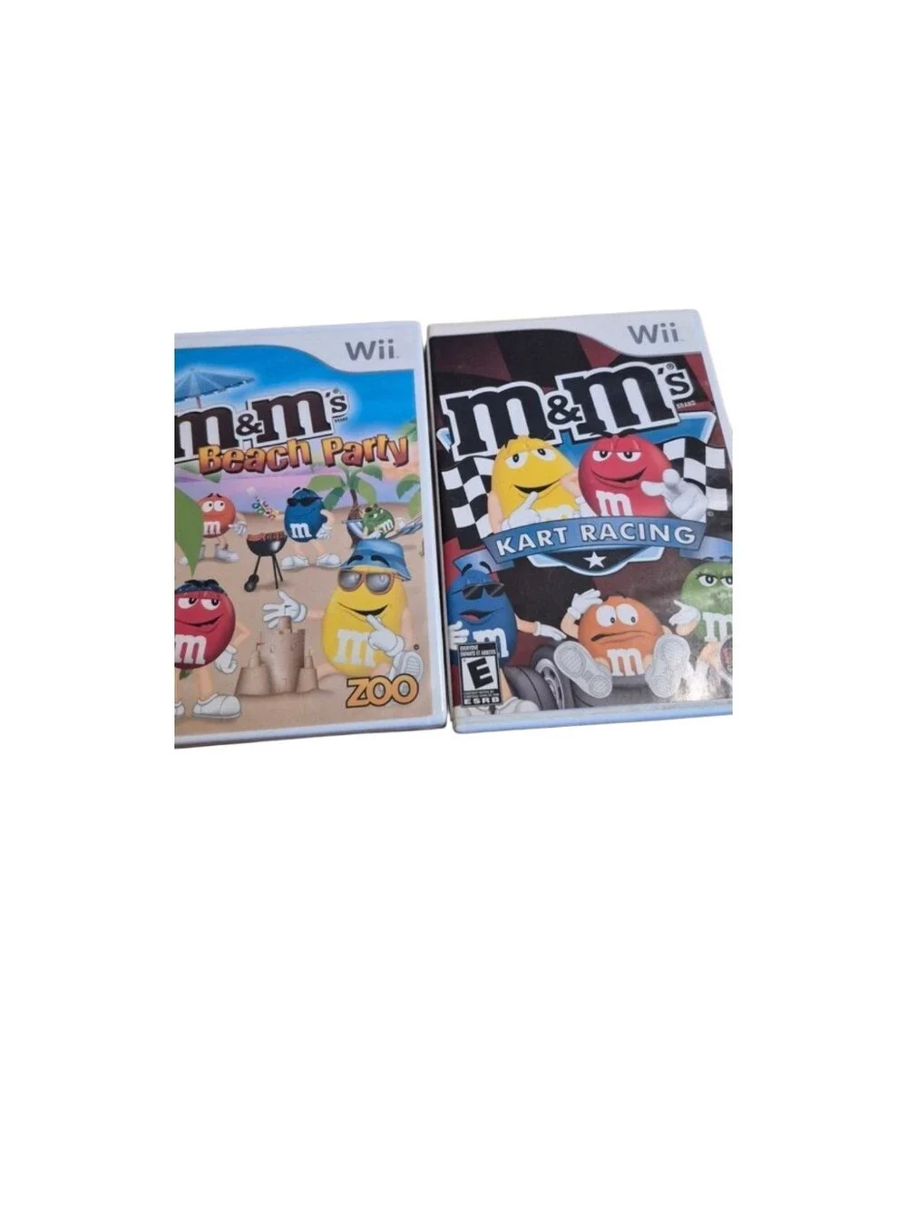Nintendo Wii M&M's Games - Kart Racing And Beach Party